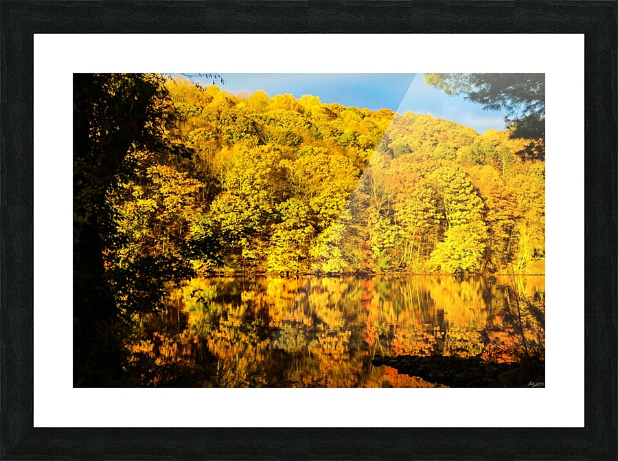 Yellow River Picture Frame print