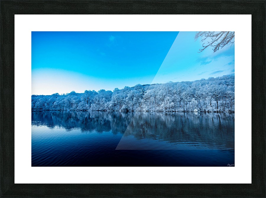 winter reflection Picture Frame print