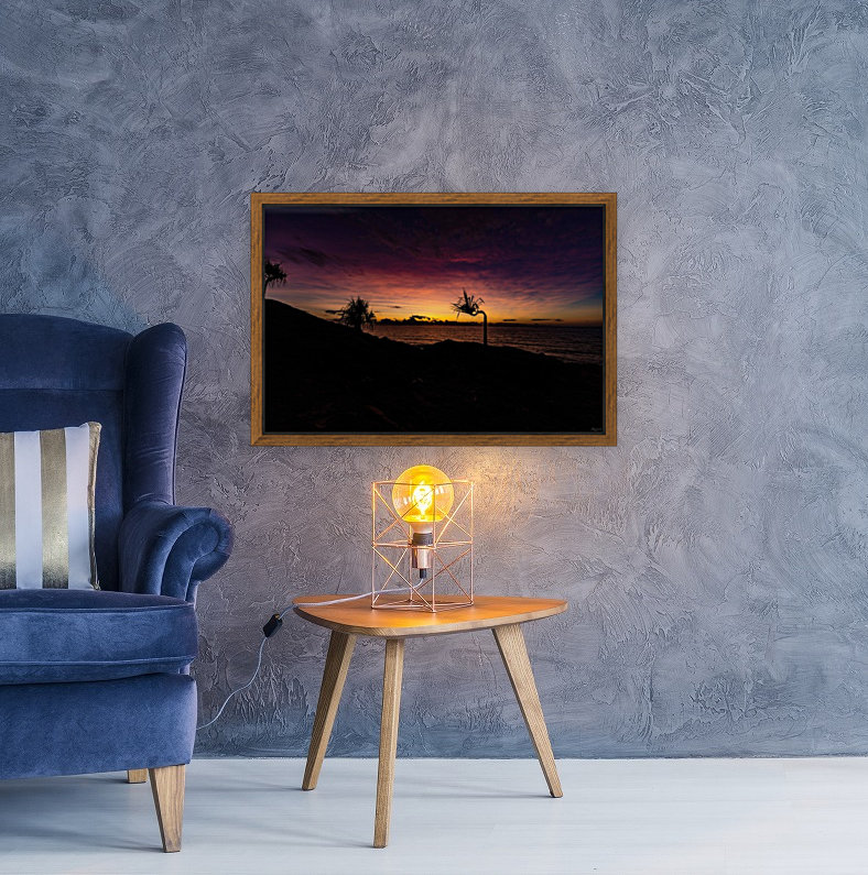 Palm Sunrise Reproduction