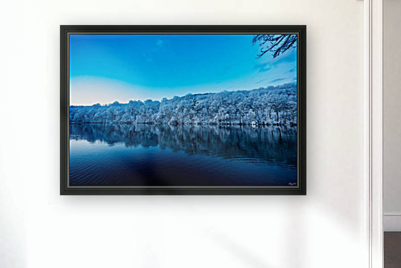 winter reflection Reproduction