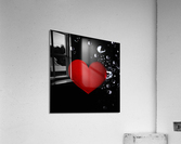 Splashed Heart Acrylic Print