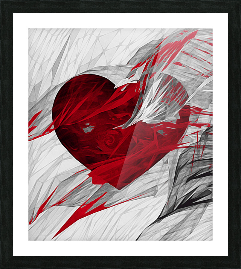 Geometric Windstorm  Picture Frame Printing