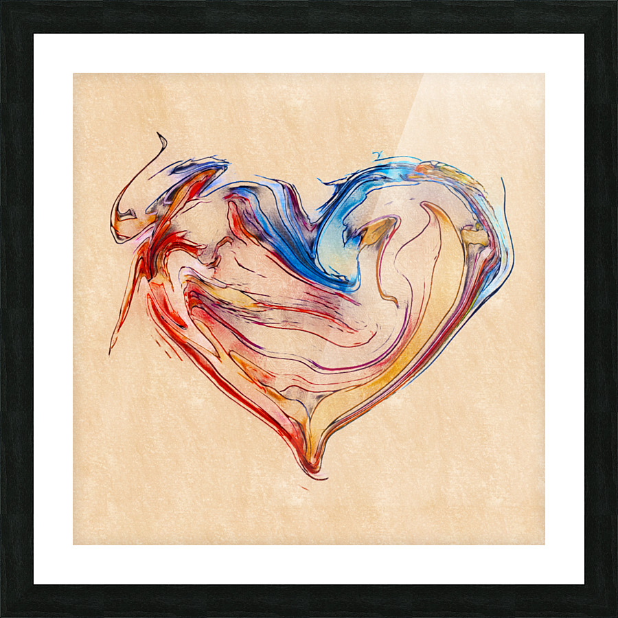 Expression Heart  Picture Frame Printing