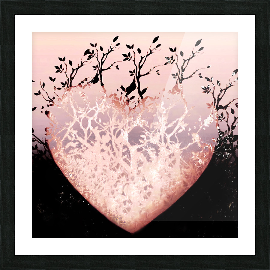 Dancing Trees Heart Picture Frame Printing