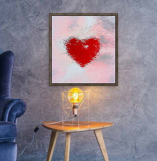 Under the Tinsel Water Heart Art by Hearts Imagined 
