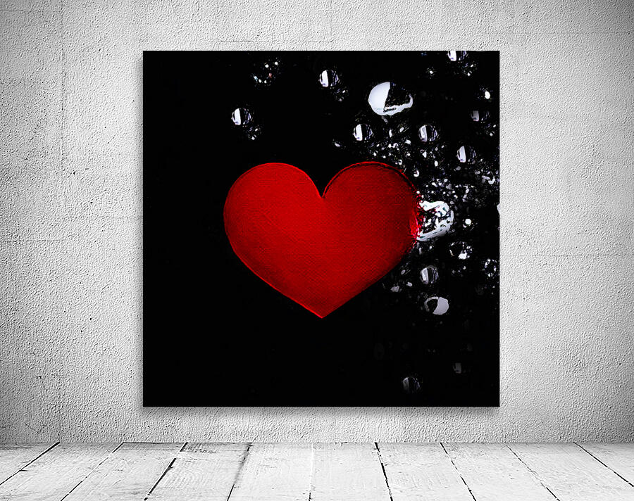 Splashed Heart Wall Preview