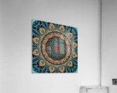 Mushroom Mandala Acrylic Print