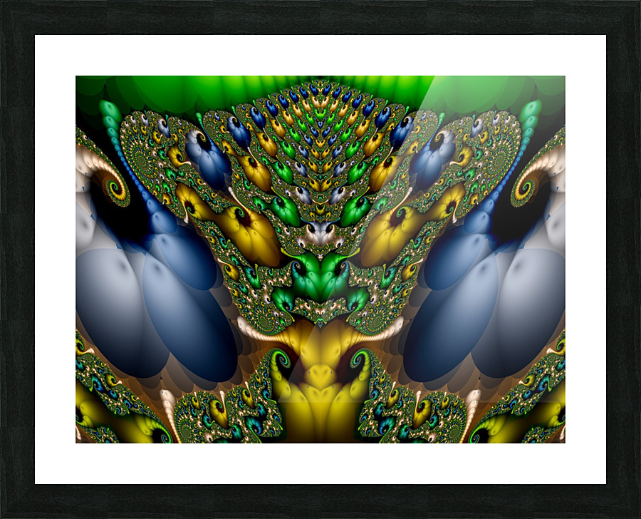 Fractalien Picture Frame print