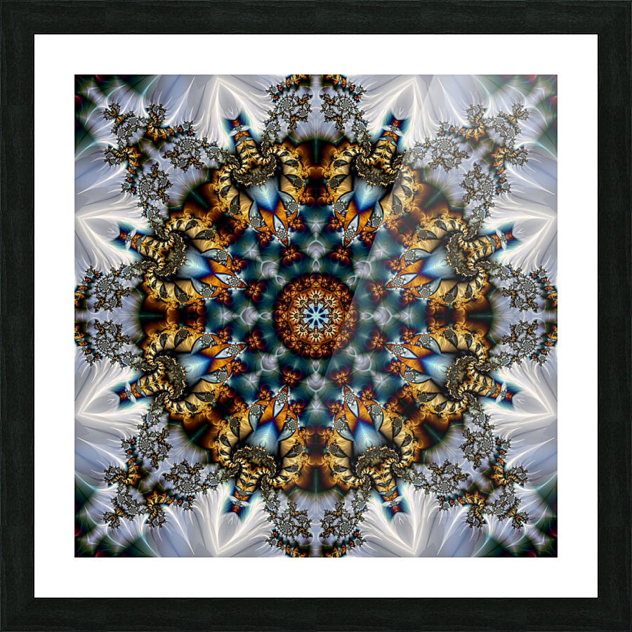 Silver Star Picture Frame print