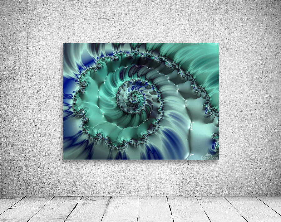 Blue Nautilus Wall Preview