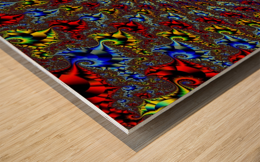 Color Spectrum Wood print