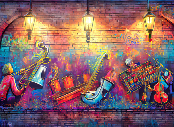 Graffiti Mural Making Music Digital Download
