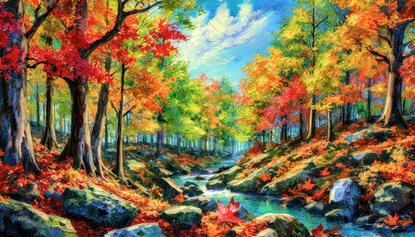 The Autum Colors of Maple Trees Digital Download