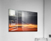 Night Falls with a Dark Wave Acrylic Print