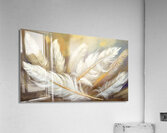 White Feathers Lost Acrylic Print
