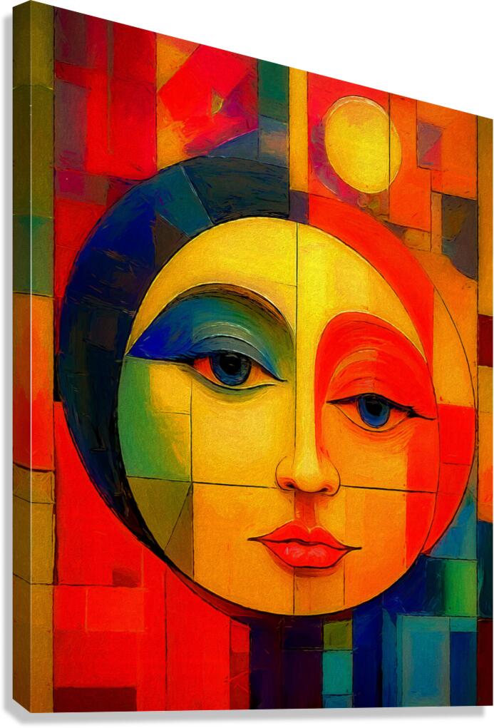 Face in the Moon Canvas Print