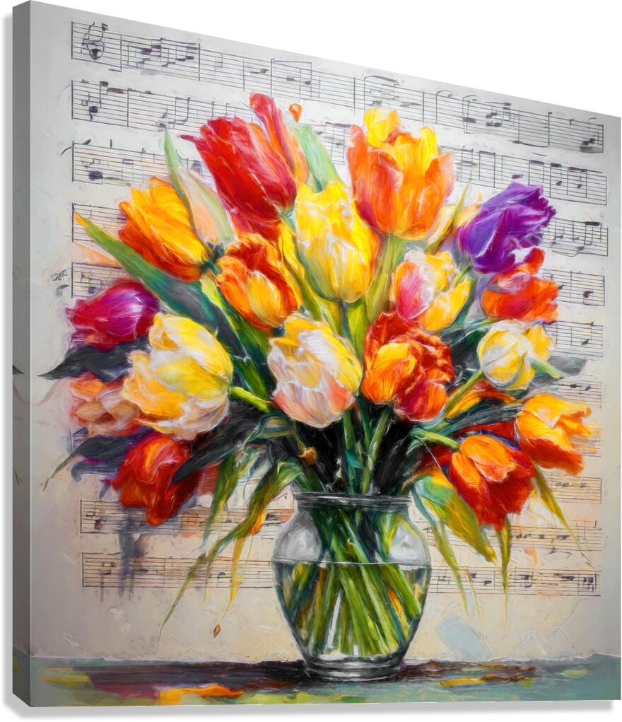 Parrot Tulips Canvas Print