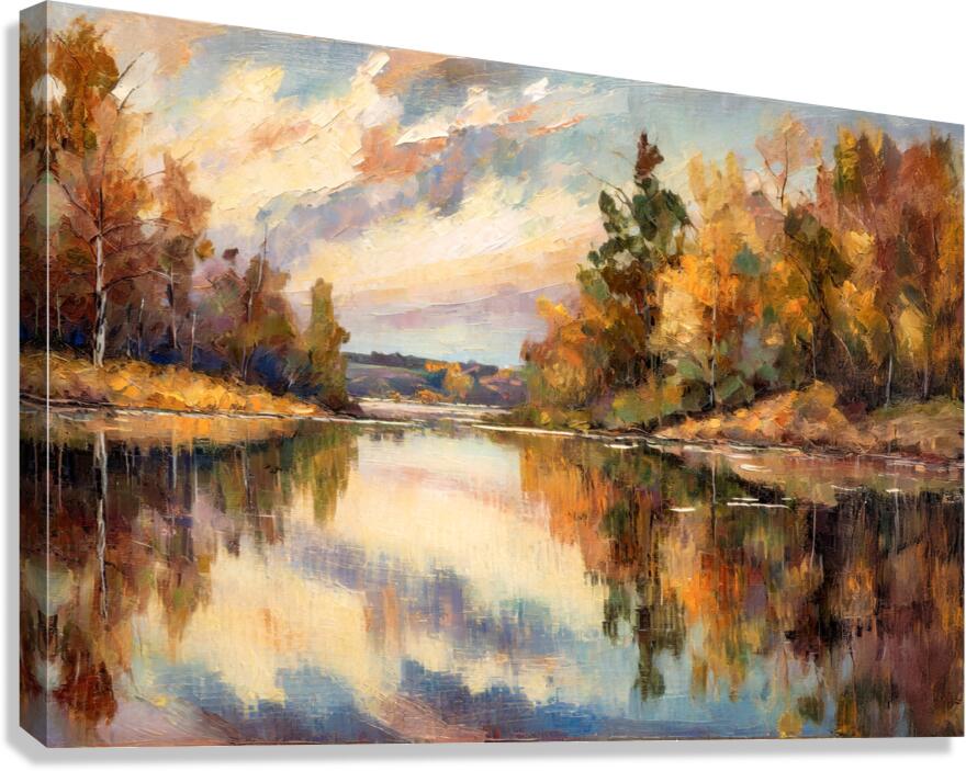 Muskoka Fall Reflections Canvas Print
