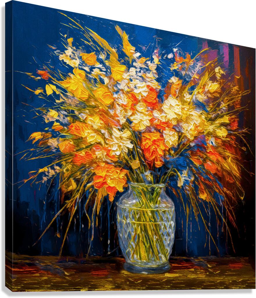 Not Sure About the Blue Wall Canvas Print