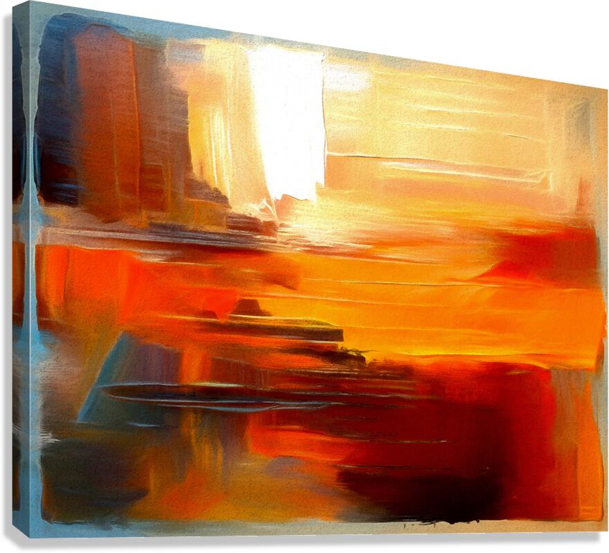 Vibrant Paint Strokes Canvas Print