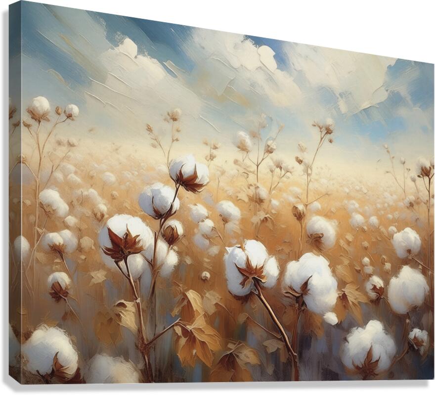 Them Old Cotton Fields Back Home Canvas Print