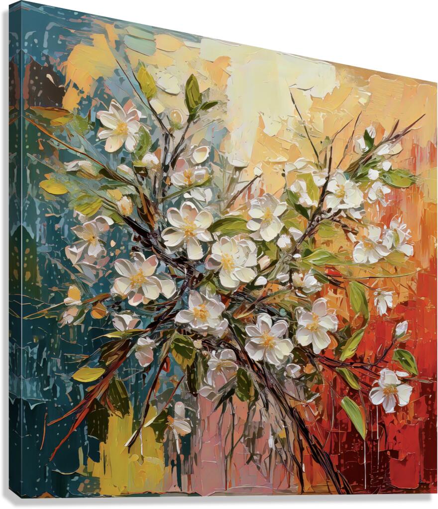Whimsical Cherry Blossoms Canvas Print