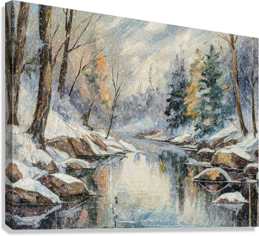 Winter has Definitely Arrived Canvas Print