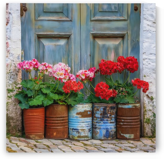 GERRIES IN RUSTY CANS by Thea Menagh