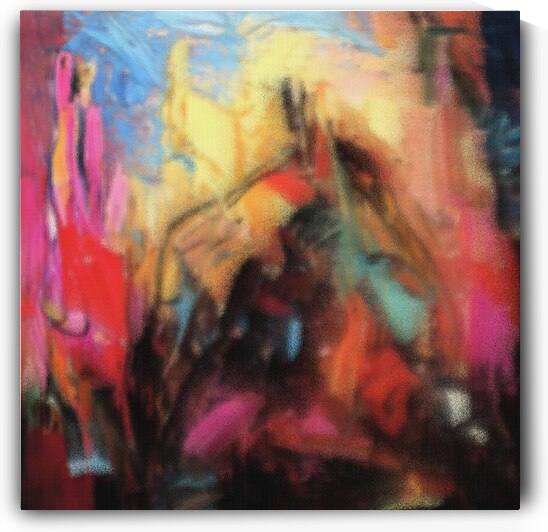Abstract in Glass & Sand by Thea Menagh