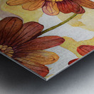 Abstract Flowers Metal print