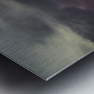 Night Falls with a Dark Wave Metal print