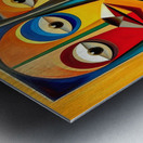 Faces in a Quandry Metal print