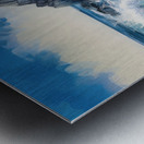 Water Whacks Against Rocky Shores Metal print