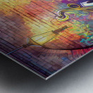 Graffiti Mural Making Music Metal print