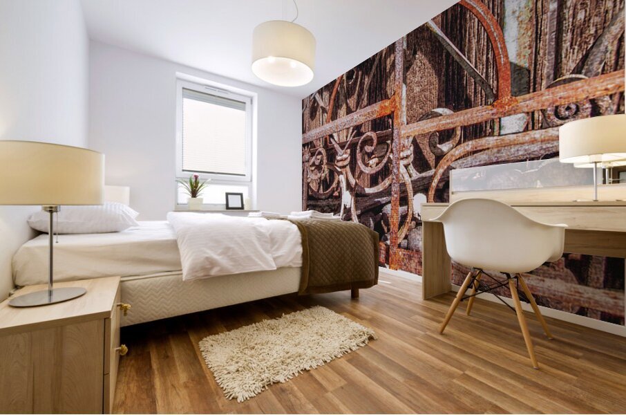 Rusty Iron Headboards Mural print