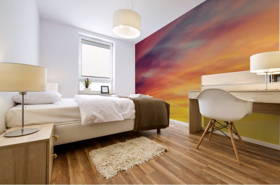 Glow On a Little Longer Mural print