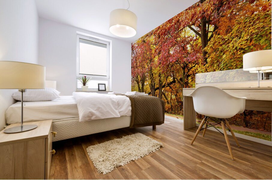 Tree Fall Down Go Boom Mural print