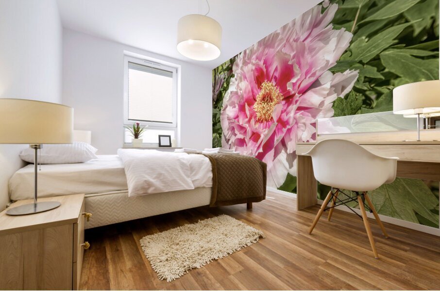 Pick the Largest Pink Peony Mural print
