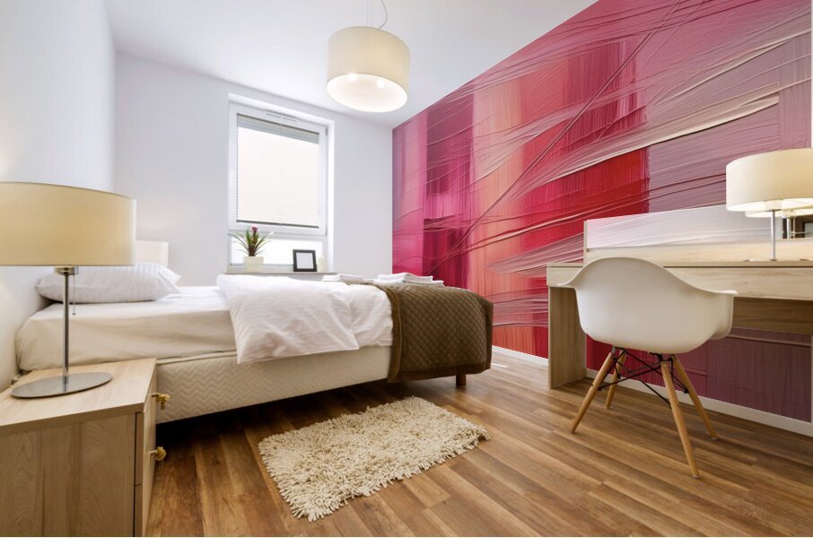 Red to Mauve Mural print