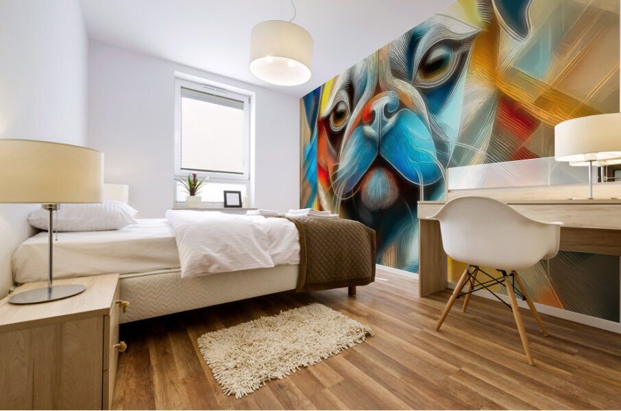 Not Your Average Pug Mural print