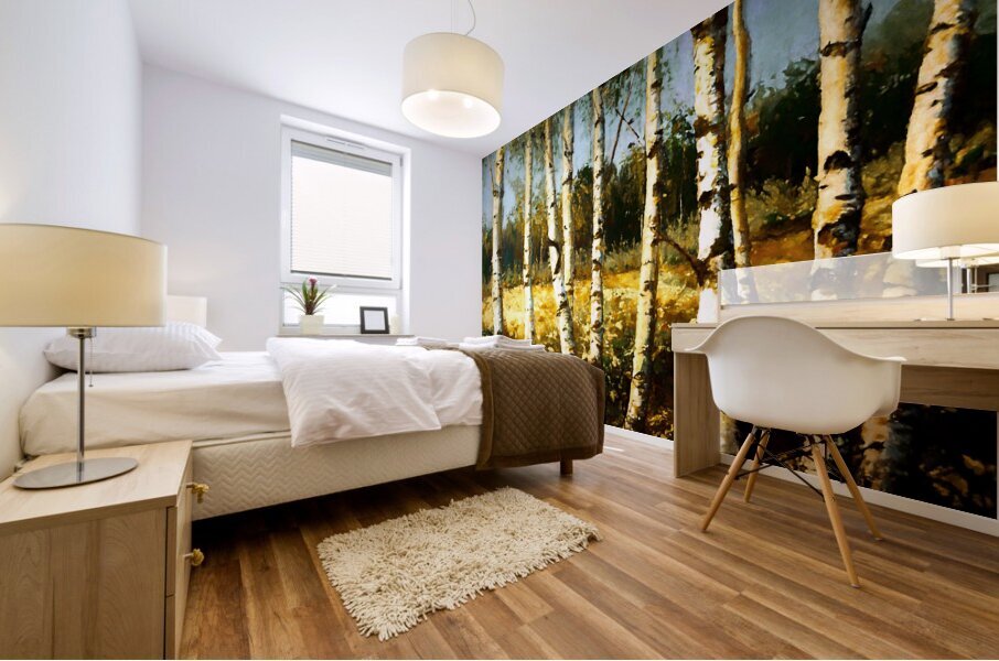 Birch Tree Teens Mural print