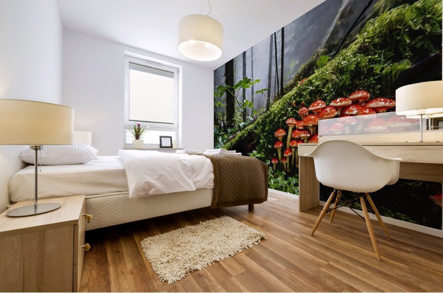 Deep and Damp Forest Mural print