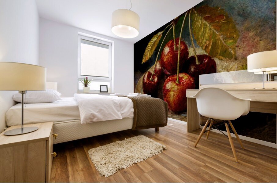 Cherries Just Picked Mural print