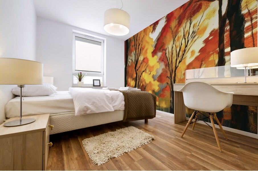 Maple Tree Forest Mural print