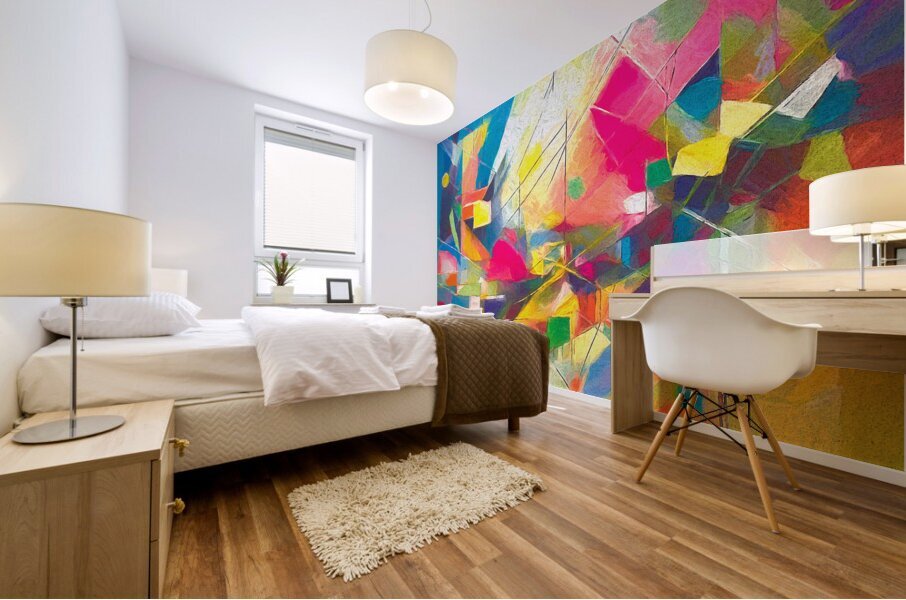 Happiness All Over the Place Mural print