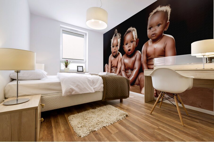 Muddy  Toddlers Mural print