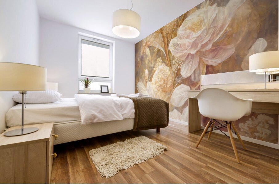 Soft and Translucent Petals Mural print