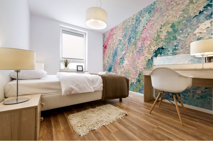 Painted with Fingertips Mural print