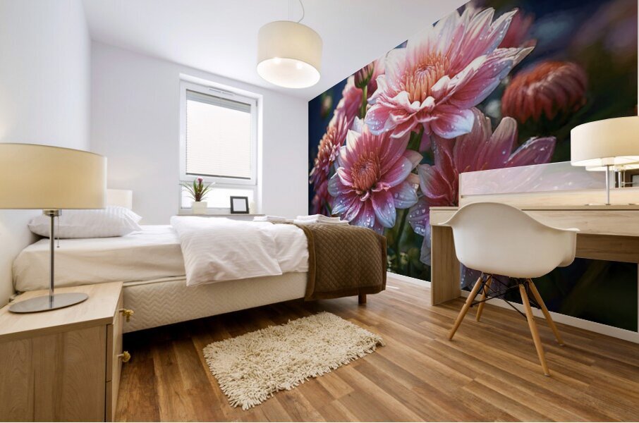 Summer Evening Showers Mural print