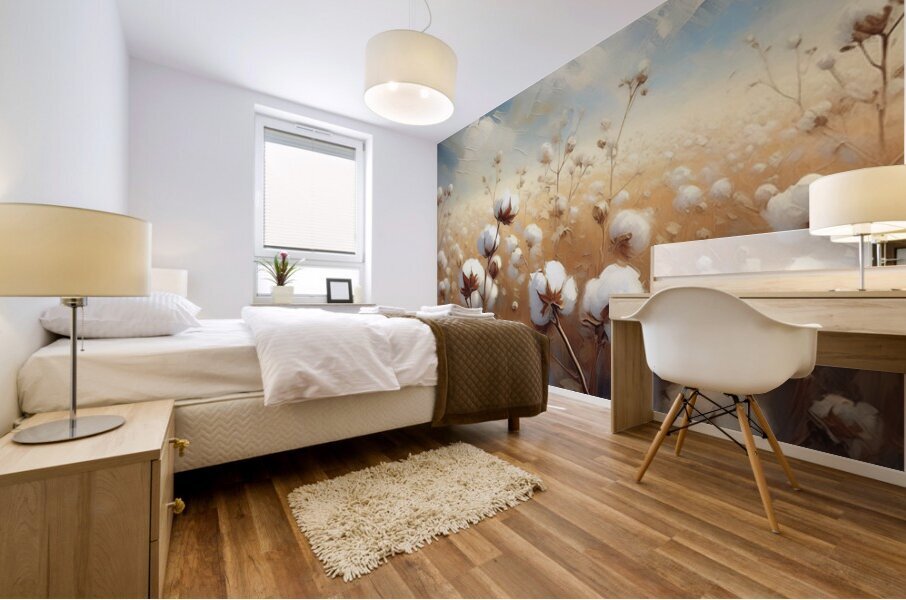 Them Old Cotton Fields Back Home Mural print